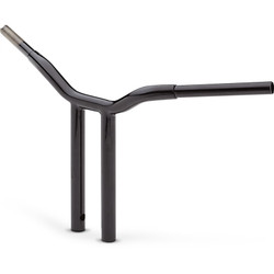 LA Choppers 1-1/4" Welded Kage Fighter 14" T-Bar Handlebars - Gloss Black