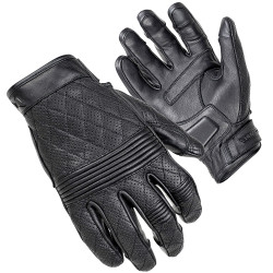 Cortech Scrapper Diamond Quilted Women's Leather Gloves - Black
