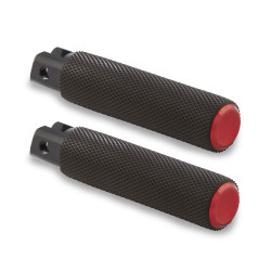 Arlen Ness Knurled Fusion Foot Pegs for Harley - Red