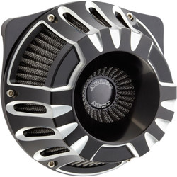 Arlen Ness Deep Cut Inverted Air Cleaner for 2017-2023 Harley M8 - Black
