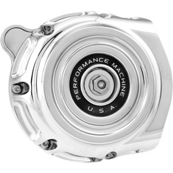 Performance Machine Vintage Air Cleaner for Harley Twin Cam Electronic Throttle - Chrome