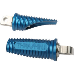 Thrashin Supply Canyon Foot Pegs for Harley - Blue