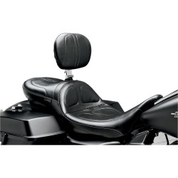 LePera Maverick Daddy Long Legs Seat w/ Backrest for 2008-2023 Harley Touring - Stitch