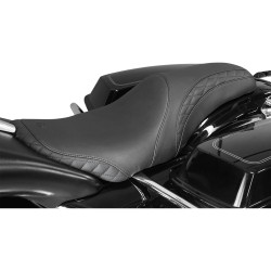 Mustang Tripper Fastback Seat for Yaffe Razorback Tank 2008-2023 Harley Touring - Diamond