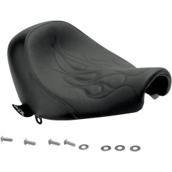 Danny Gray Weekday Solo Seat for 2008-2011 Harley Rocker - Flames