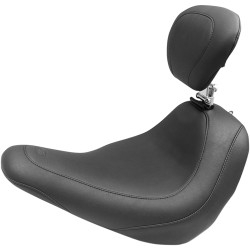 Mustang Wide Tripper Solo Seat with Backrest for 2018-2020 Harley FXLR/FLSB