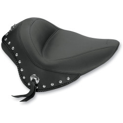 Mustang Wide Solo Seat for 2011-2017 Harley Softail FXS/FLS - Studded