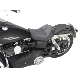 Saddlemen Dominator Solo Seat w/ Backrest Option for 2006-2017 Harley Dyna