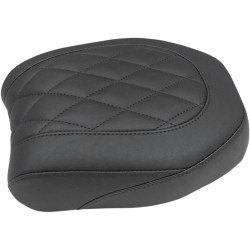 Mustang Black Rear Tripper Seat for 2014-2017 Harley Dyna Fat Bob - Diamond