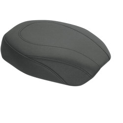 Mustang Black Wide Tripper Rear Seat for 2006-2017 Harley Dyna - Smooth