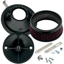 S&S Super Stock Stealth Air Cleaner Kit for 1957-1990 Harley Sportster with E/G Carb