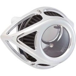 Arlen Ness Clear Tear Air Cleaner for 1999-2017 Harley Twin Cam Cable Throttle - Chrome