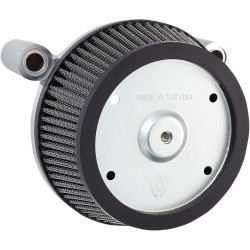 Arlen Ness Big Sucker Stage 1 Air Cleaner Synthetic Filter for OE Cover 1999-2017 Harley Twin Cam Dual Cable - Chrome