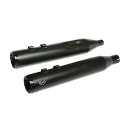 GNX 4.5" Slip-On Mufflers for Harley Touring - Black