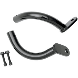 Rick Doss Saddlebag Guard Eliminator Brackets for 1997-2008 Harley - Black