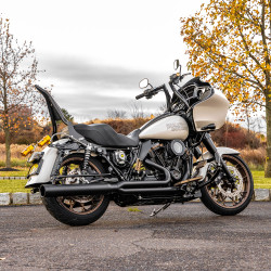D&D Billet Cat 2-Into-1 Exhaust for 2017-2024 Harley Touring - Black