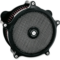 Performance Machine Slim Super Gas Air Cleaner for 1991-2020 Harley Twin Cam Dual Cable - Black