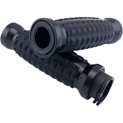 Drag Specialties Grenade Grips for Harley Dual Cable
