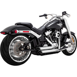 Vance & Hines Shortshots Staggered PCX Exhaust for 2018-2022 Harley Softail FXBR/FLFB - Chrome