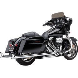 Cobra Speedster Duals Exhaust for 2017-2023 Harley Touring - Fishtail Tips