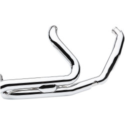 Cobra Powerport Headpipes Dual Bung for 2017-2023 Harley Touring - Chrome