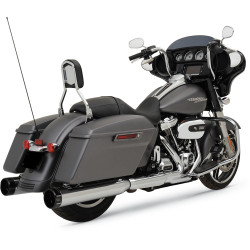 Khrome Werks 4.50" HP-Plus Slip-On Mufflers for 2017-2020 Harley Touring - Chrome / Black Klassic Tip