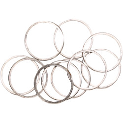 Cometic Stainless Spiral Wound Exhaust Port Gaskets for Harley - Pair