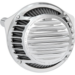 Rough Crafts Round Air Cleaner for 2017-2023 Harley M8 - Chrome