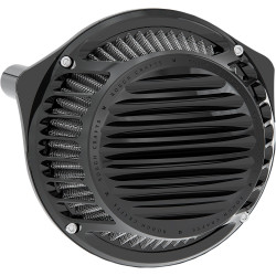 Rough Crafts Round Air Cleaner for 1991-2022 Harley Sportster - Black