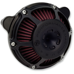 Performance Machine Max HP Air Cleaner for 1999-2017 Harley Twin Cam Cable Throttle - Black Ops