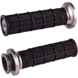 ODI Hart Luck Full Waffle Lock-On Grips for Harley Dual Cable