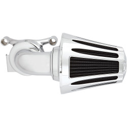 Arlen Ness Deep Cut Monster Sucker Air Cleaner for 2008-2016 Harley Twin Cam Electronic Throttle - Chrome