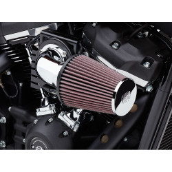 Cobra Cone Air Intake for 2018-2023 Harley Softail w/ 107" - Chrome