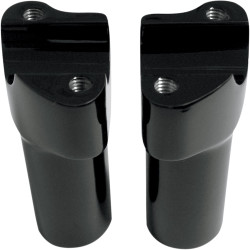 Drag Specialties 3" Straight Buffalo Handlebar Risers - Gloss Black