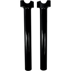 Drag Specialties 12" Straight Buffalo Handlebar Risers - Gloss Black