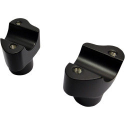 Drag Specialties 1.5" Straight Buffalo Handlebar Risers - Flat Black