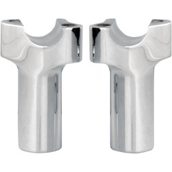 Wild 1 Chubby's 3.5" Straight Handlebar Risers - Chrome