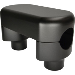 LA Choppers 1.5" Hefty 1-1/4" Handlebar Riser/Top Clamp Kit - Flat Black