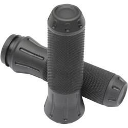 Drag Specialties Cobra Grips for Harley Electronic Throttle - Black