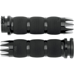 Avon Air Cushioned Excalibur Grips for Harley Dual Cable - Black