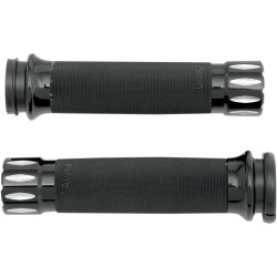 Avon Custom Contour Rival Grips for Harley Electronic Throttle - Black