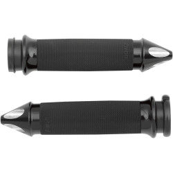 Avon Custom Contour Spike Grips for Harley Electronic Throttle - Black