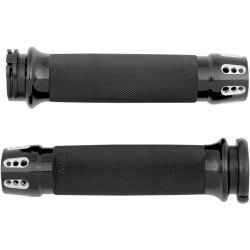 Avon Custom Contour Gatlin Grips for Harley Dual Cable - Black