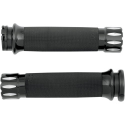 Avon Custom Contour Rival Grips for Harley Dual Cable - Black