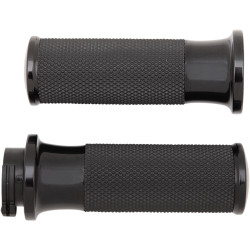 Arlen Ness Smooth Fusion Grips for Harley Dual Cable - Black