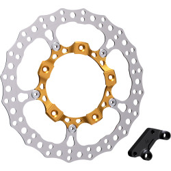 Arlen Ness 14" Big Brake Full Floating Rotor Kit for 2014-2023 Harley Touring - Gold