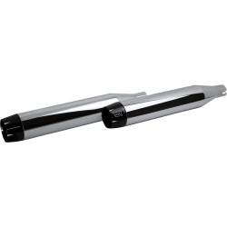 Khrome Werks 3.5" Slip-On Mufflers for 2018-2024 Harley Softail Deluxe/Heritage Classic - Chrome