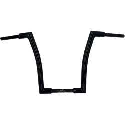 Fat Baggers 1-1/2" Flat Top EZ Install 16" Handlebars for 2008-2013 Harley FLHR/FLTR - Black