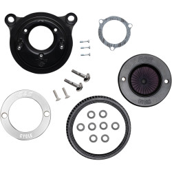 S&S Stealth Air Stinger Air Cleaner Kit for 2001-2017 Harley Twin Cam - S&S Ring Cover