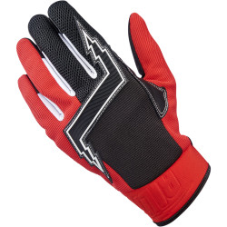 Biltwell Baja Gloves - Red/Black